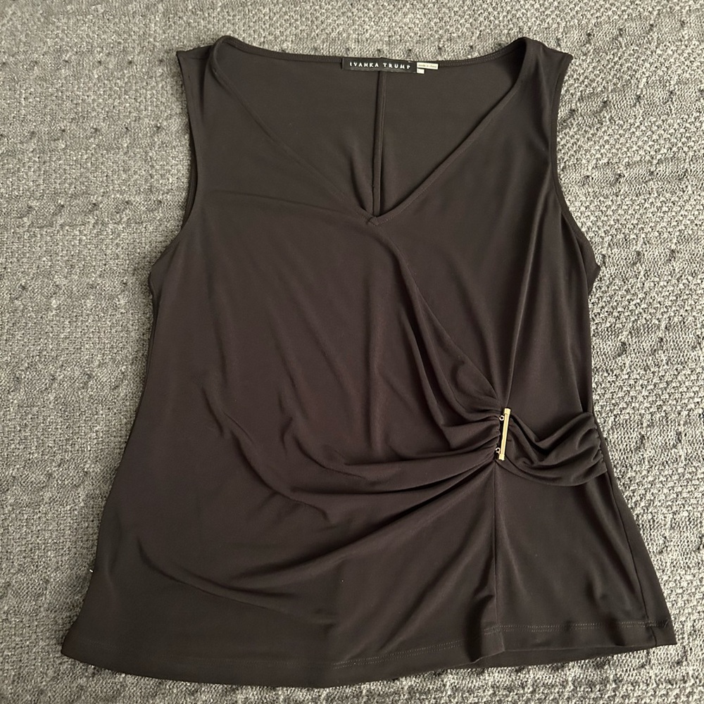 Ivanka Trump, Black, Sleeveless Top